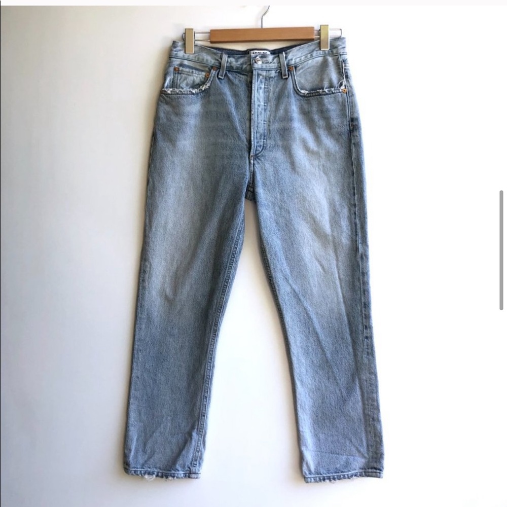AGOLDE Riley High Rise Straight Crop Jeans - Picture 3 of 4